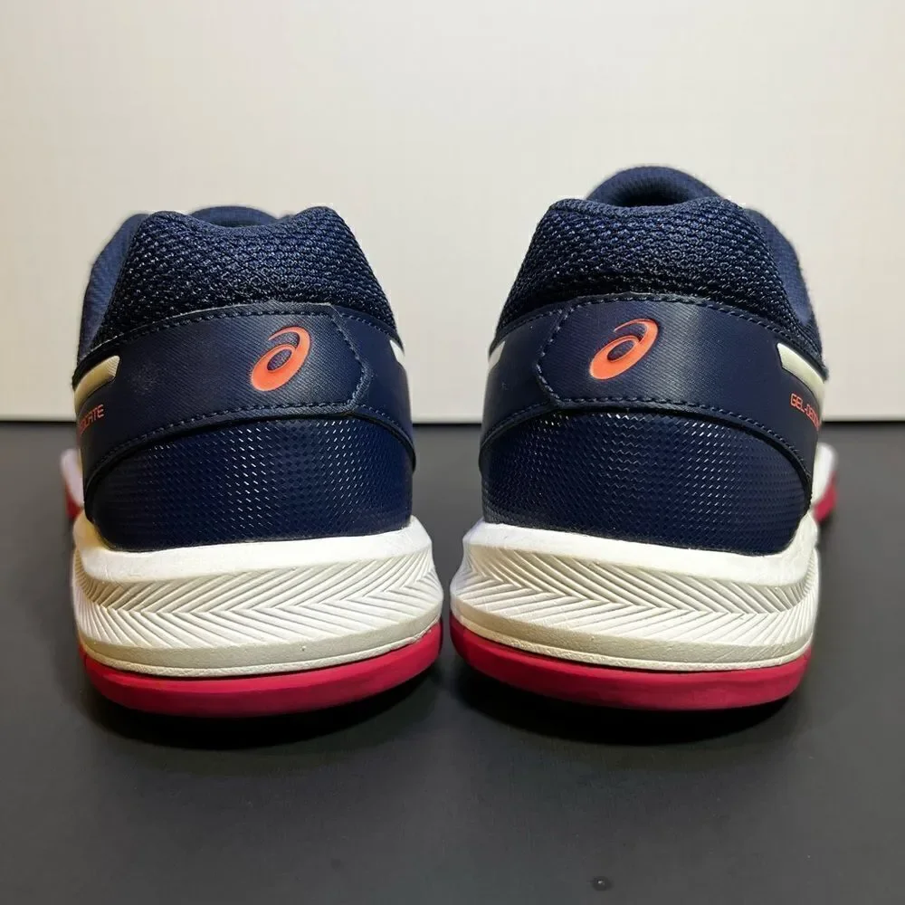 Womens ASICS Gel Dedicate 5 Navy Blue Running Shoes / Size 10
